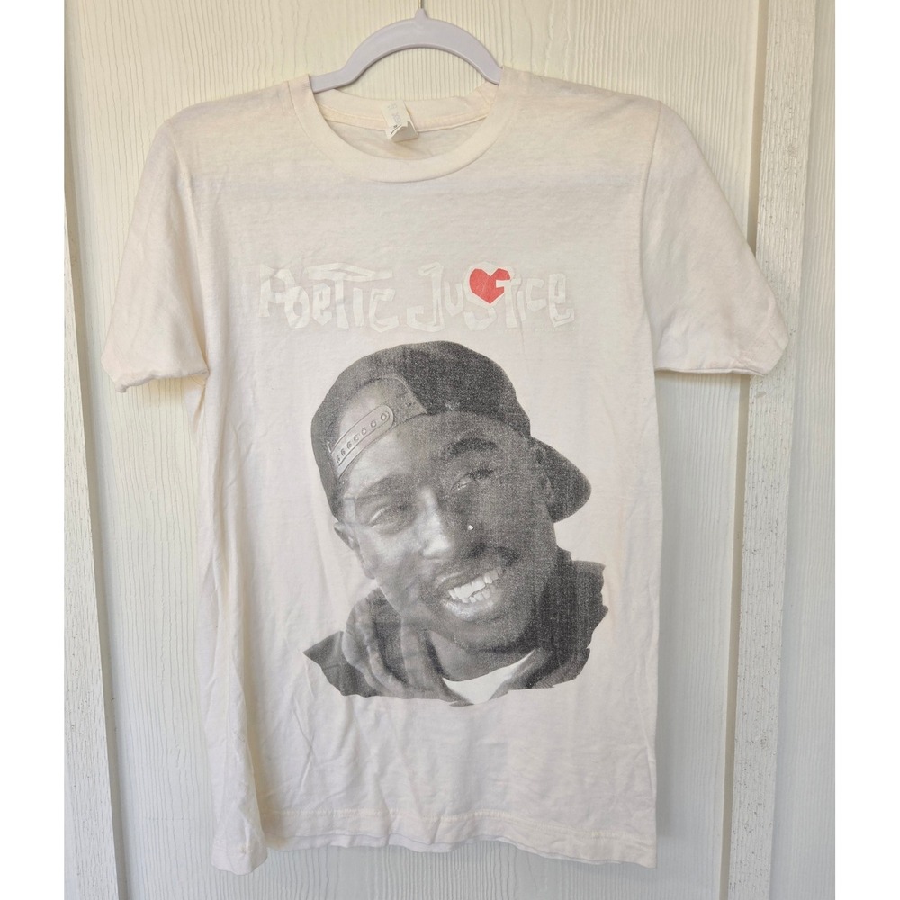 Poetic Justice Tupac Graphic T-Shirt Sz S Hip Hop Streetwear Indie Retro 90s
Y2K